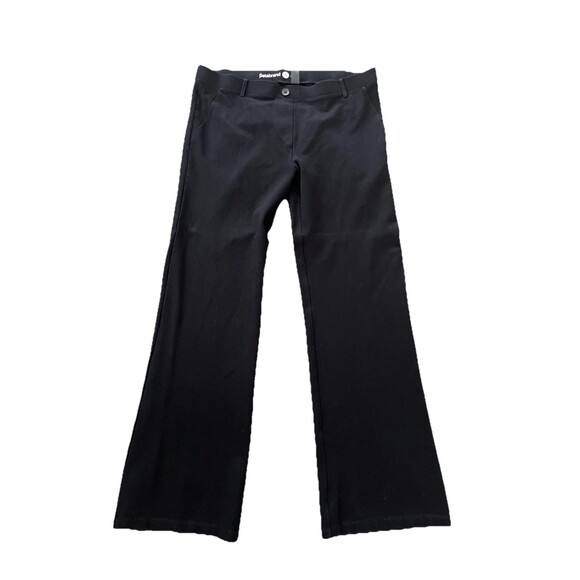 Betabrand Mid Rise Flare Leg Classic Black Stretch Pants Size XL - Picture 1 of 5